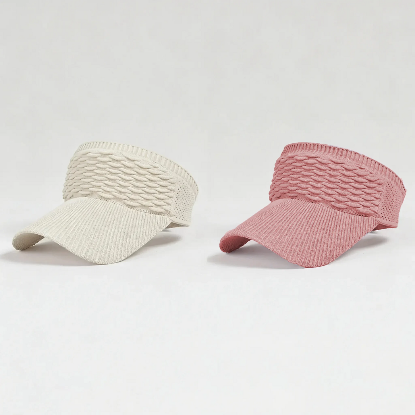 2-Pack Women's High Ponytail Sun Visor Hats