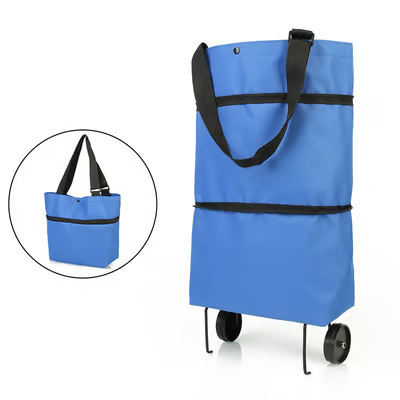 ⭐⭐MAVONIQUECOSH®🔥 2-in-1 Convertible Grocery Bag & Rolling Shopping Cart