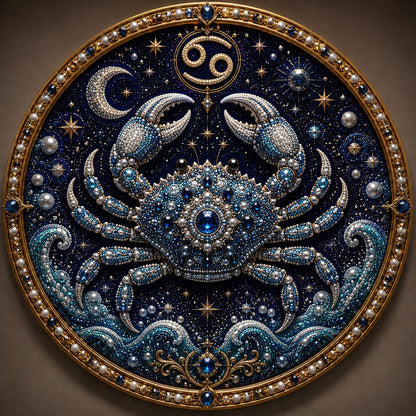 🔥 LAST DAY 49% OFF – ✨ Premium 3D Pearl 12 Zodiac Signs Art Kit ♈🌙💎