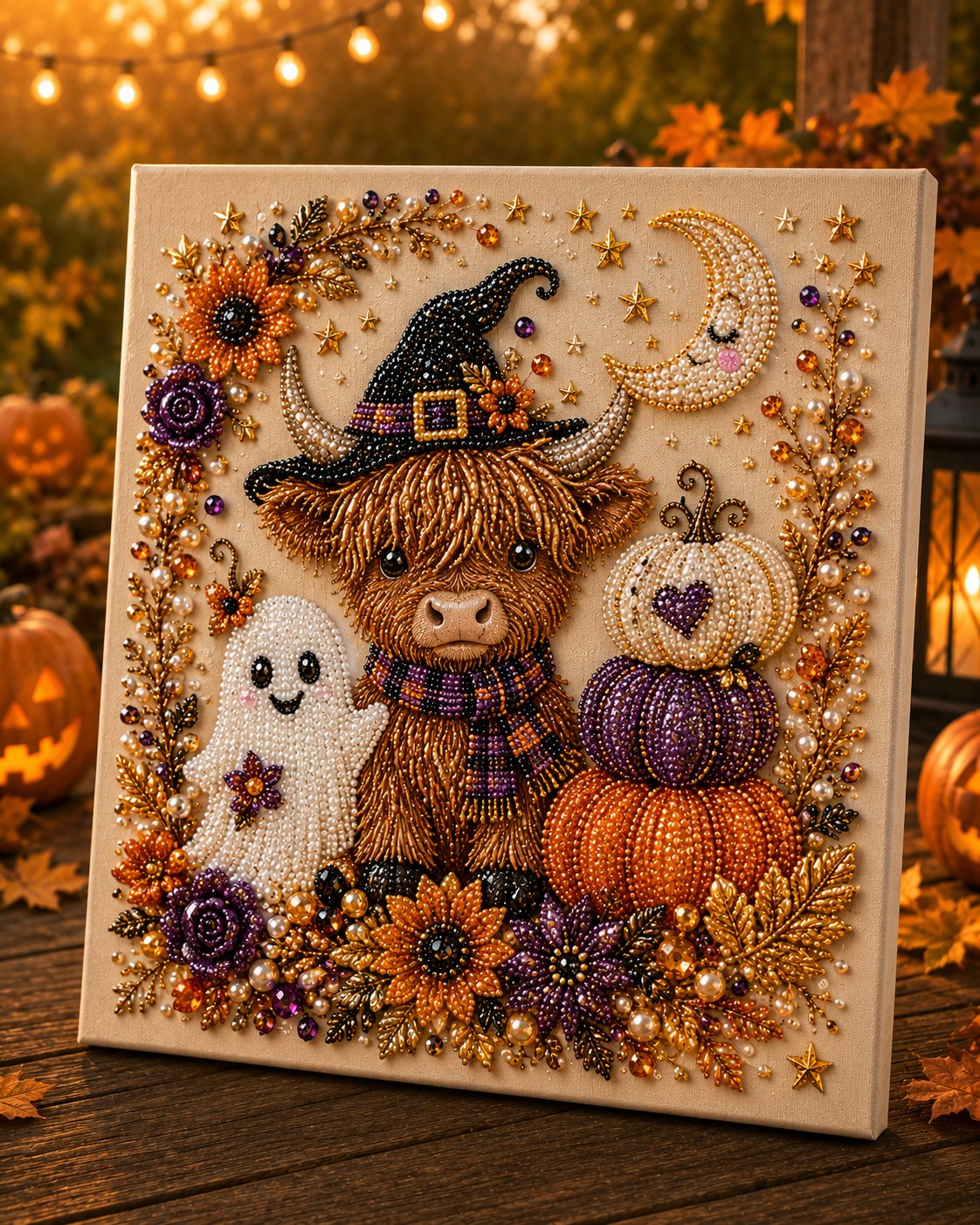 🔥Last Day 50% OFF - 👻✨Halloween Ghost Pearl Art DIY Kit