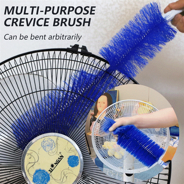 ⭐360° All-Around Flexible Fan Cleaning Brush