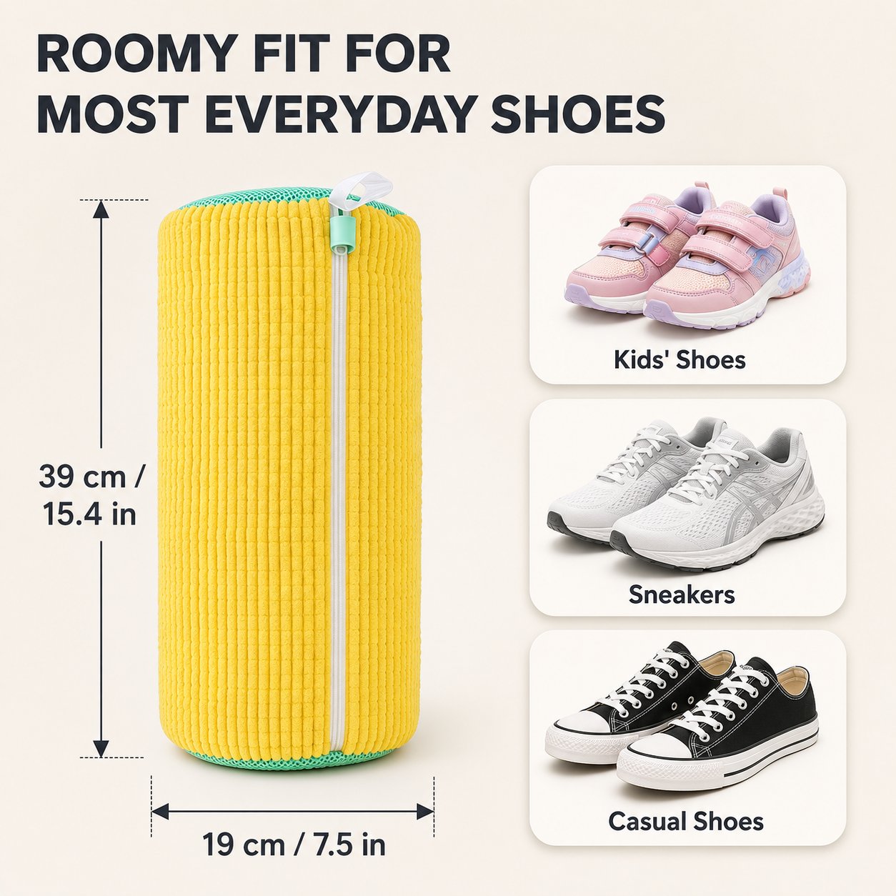 Shoe Washing Machine Bag – Durable Laundry Protector for Sneakers