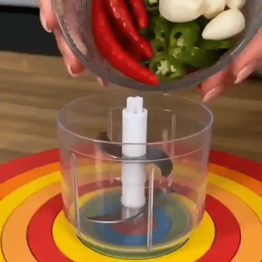 Ocean Blue - Mini Electric Food Chopper