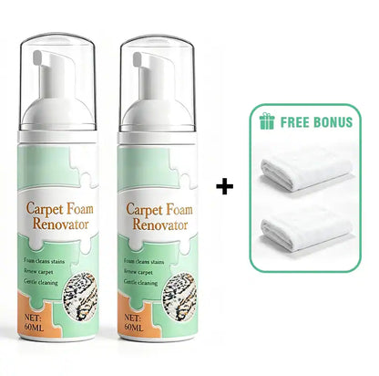 🔥 [50% OFF + FREE Plush Towel] Waterless Fabric Foam Stain Remover — Instant Magic Clean for Carpets, Mattresses & Shoes 🧼✨ (JG)