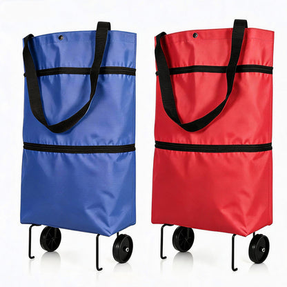 🔥LAST DAY SALE 50% OFF⏰MAVONIQUECOSH®🔥 2-in-1 Convertible Grocery Bag & Rolling Shopping Cart