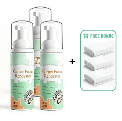 🔥 [50% OFF + FREE Plush Towel] Waterless Fabric Foam Stain Remover — Instant Magic Clean for Carpets, Mattresses & Shoes 🧼✨ (JG)
