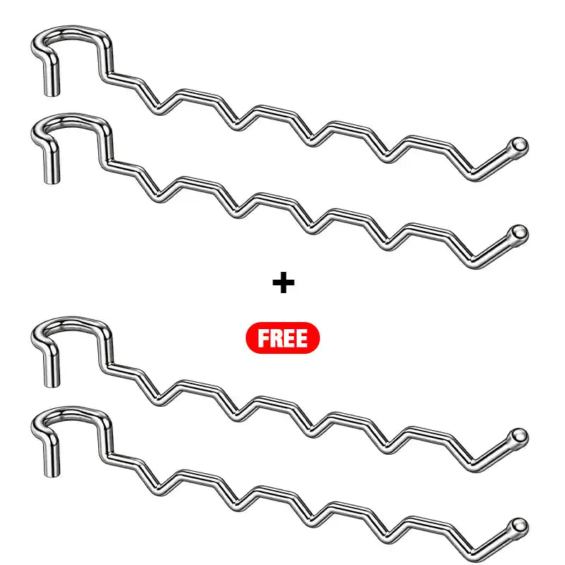🔥[BOGO FREE Today Only] Stainless Steel Instant Hanging Drying Rack — Tool-Free Balcony Space Saver ✨