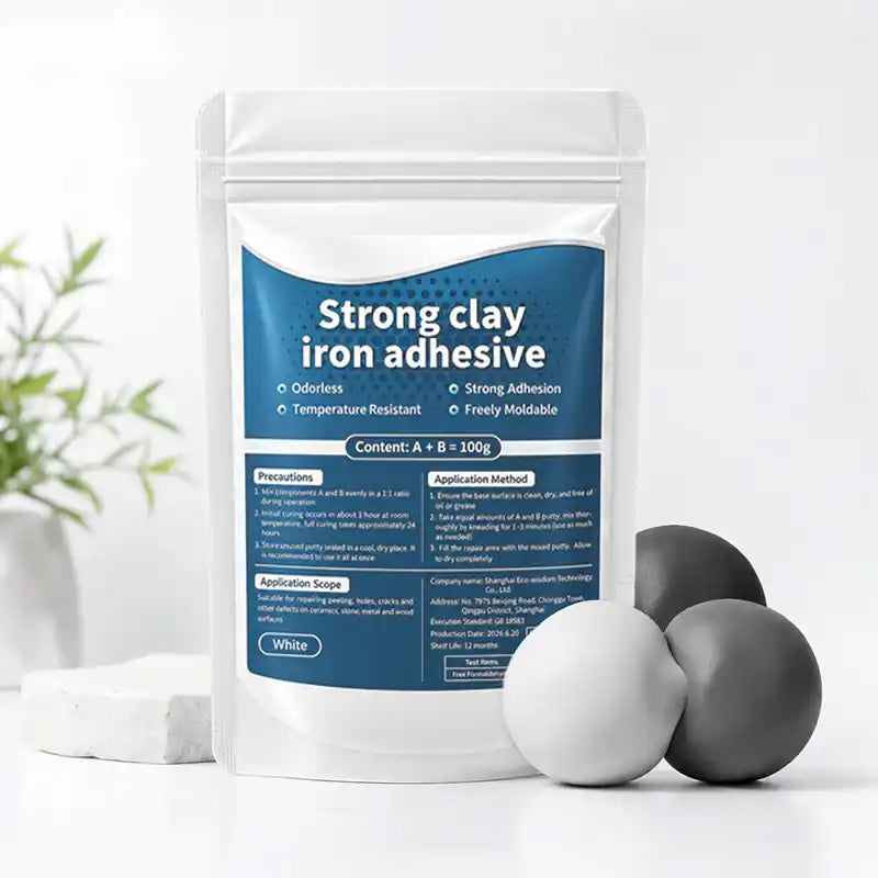 Steel Reinforced Epoxy Repair Putty (100g Kit + Scraper & Gloves) — Heavy-Duty Metal, Wood & Concrete Fix 🧱✨ (JG)