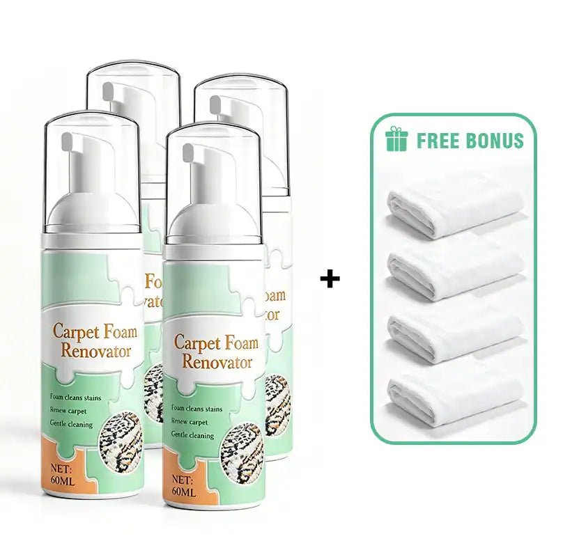 4 Sets (4x Foams + 4x FREE Towels) | Whole-Home Deep Clean Pack— $34.95 (Only $6.99/ea) 👑 [Best Value]