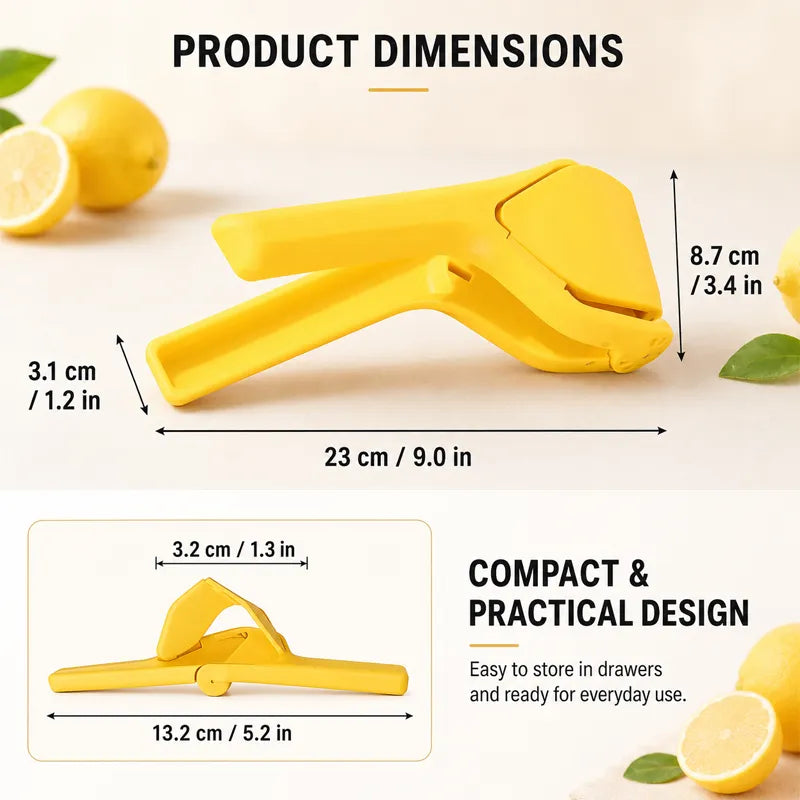 ⭐Universal Fruit Press & Squeezer, ✨Food-Grade PP (BPA-Free), ✅Dishwasher Safe