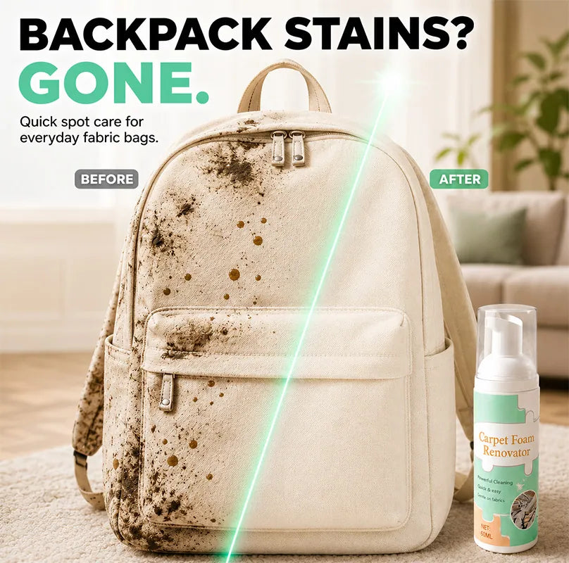 🔥 [50% OFF + FREE Plush Towel] Waterless Fabric Foam Stain Remover — Instant Magic Clean for Carpets, Mattresses & Shoes 🧼✨ (JG)