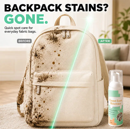 🔥 [50% OFF + FREE Plush Towel] Waterless Fabric Foam Stain Remover — Instant Magic Clean for Carpets, Mattresses & Shoes 🧼✨ (JG)