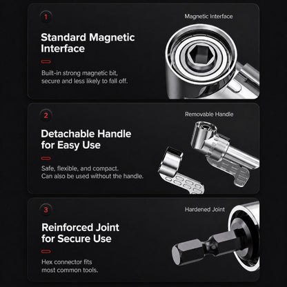 🔧105° Angle Adapter & Flexible Drill Extension Set — LAST DAY: GET 10 BITS FREE🪛