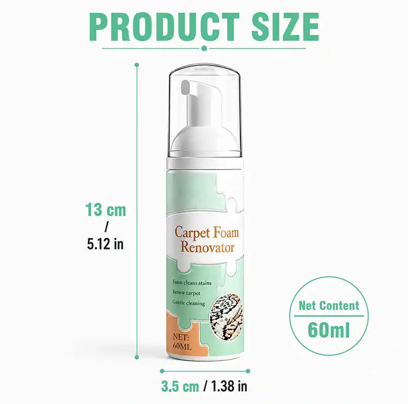 🔥 [50% OFF + FREE Plush Towel] Waterless Fabric Foam Stain Remover — Instant Magic Clean for Carpets, Mattresses & Shoes 🧼✨ (JG)