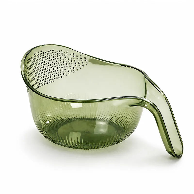 Multipurpose Rice Washing Bowl Strainer with Handle-JG