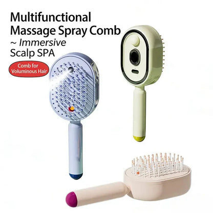 ⭐🍃Electric Spray & Massage Hair Brush