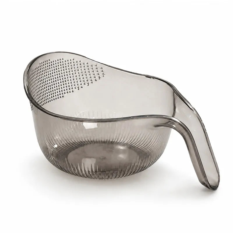 Multipurpose Rice Washing Bowl Strainer with Handle