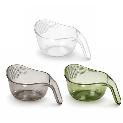 Multipurpose Rice Washing Bowl Strainer with Handle-JG