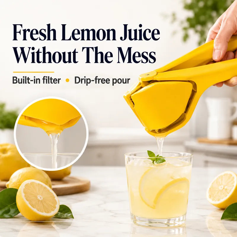 BVJ®Universal Fruit Press & Squeezer, ✨Food-Grade PP (BPA-Free), ✅Dishwasher Safe