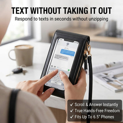 ⭐MAVONIQUECOSH®🔥2026 Trendy Minimalist Elegant Women's Touchscreen Crossbody Phone Wallet (Copy)