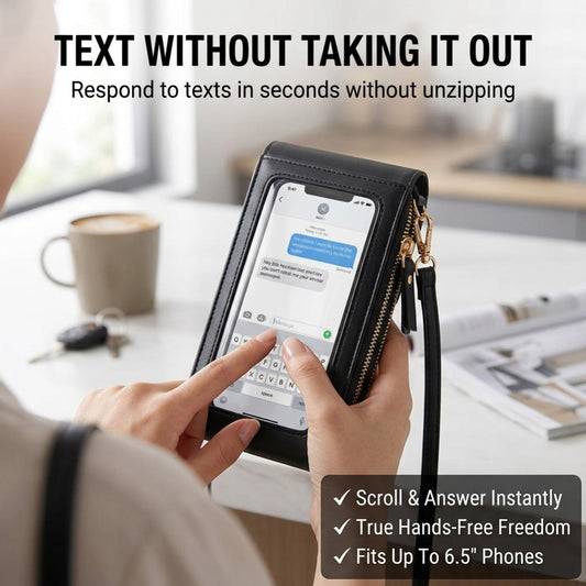 ⭐MAVONIQUECOSH®🔥2026 Trendy Minimalist Elegant Women's Touchscreen Crossbody Phone Wallet (Copy)