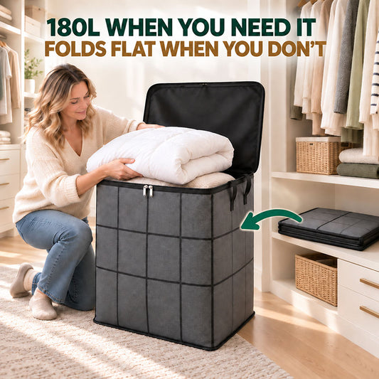 🔥Free Shipping⚡XXL Foldable Storage Bags — Up to 180L for Clothes, Bedding & More