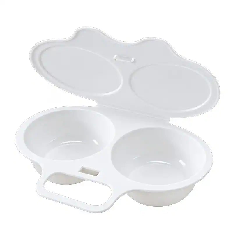 🔥 [As low as $8.75/ea Today] Dual-Cavity Microwave Egg Poacher & Steamer — Flawless Poached Eggs in 2 Minutes With Zero Mess 🍳✨ (JG)