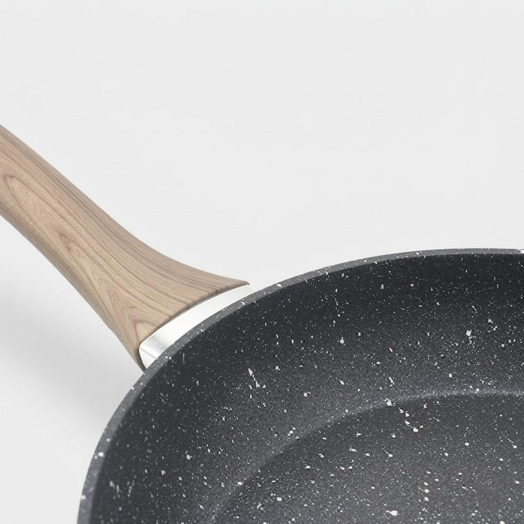 Megashytcosh Premium Maifan Stone Non-Stick Skillet - Korean Inspired Die-Cast Aluminum Frying Pan with Thickened Bottom, Professional Steak & Egg Pan for All Stovetops