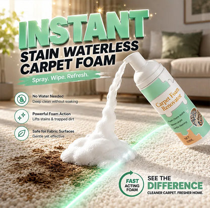 🔥 [50% OFF + FREE Plush Towel] Waterless Fabric Foam Stain Remover — Instant Magic Clean for Carpets, Mattresses & Shoes 🧼✨ (JG)