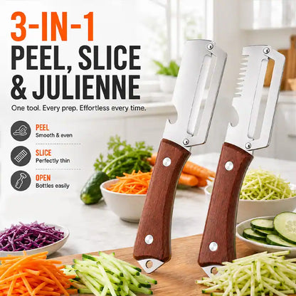 ✨🔪 Multi-Functional Stainless Peeler 🥕