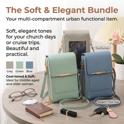 ⭐MAVONIQUECOSH®🔥2026 Trendy Minimalist Elegant Women's Touchscreen Crossbody Phone Wallet (Copy)