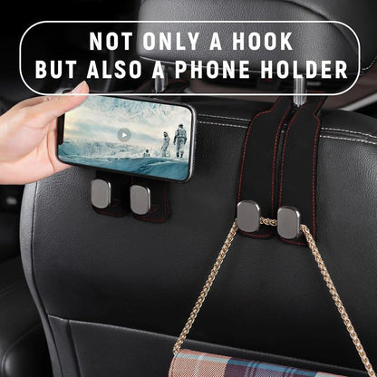 🌟🔥LAST DAY SALE 50% OFF - 🚗Car Seat Back Alcantara Storage Hook - 💥Double Hook Holder for Convenient Storage (Copy)
