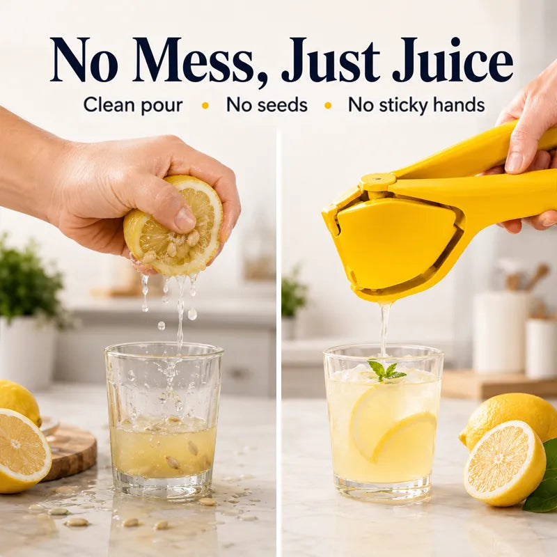 ⭐Universal Fruit Press & Squeezer, ✨Food-Grade PP (BPA-Free), ✅Dishwasher Safe