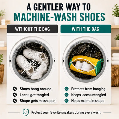 👟🫧Shoe Washing Machine Bag – Durable Laundry Protector for Sneakers