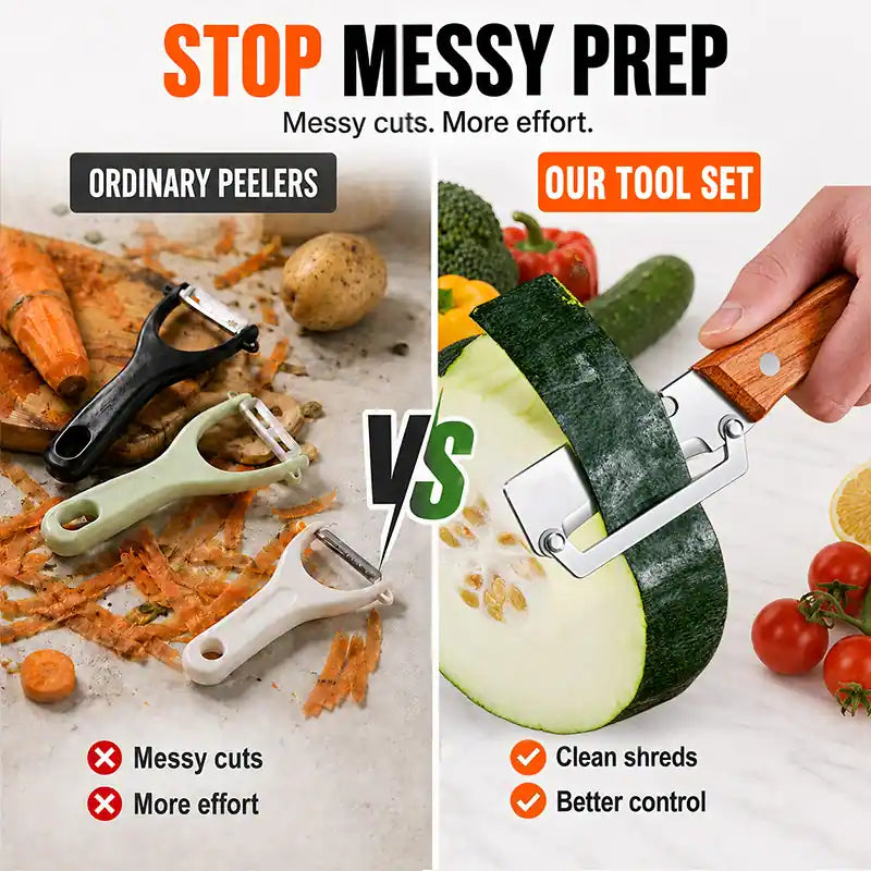 ✨🔪 Multi-Functional Stainless Peeler 🥕
