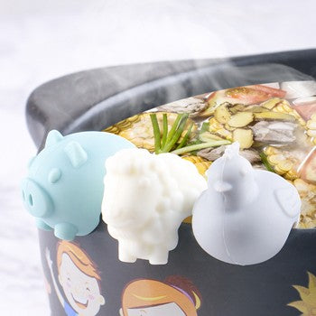 Megashytcosh Cute Cartoon Animal Silicone Lid Lifters: Anti-Spill Pot Cover Clips & Heat-Resistant Kitchen Gadgets for Soups and Stews