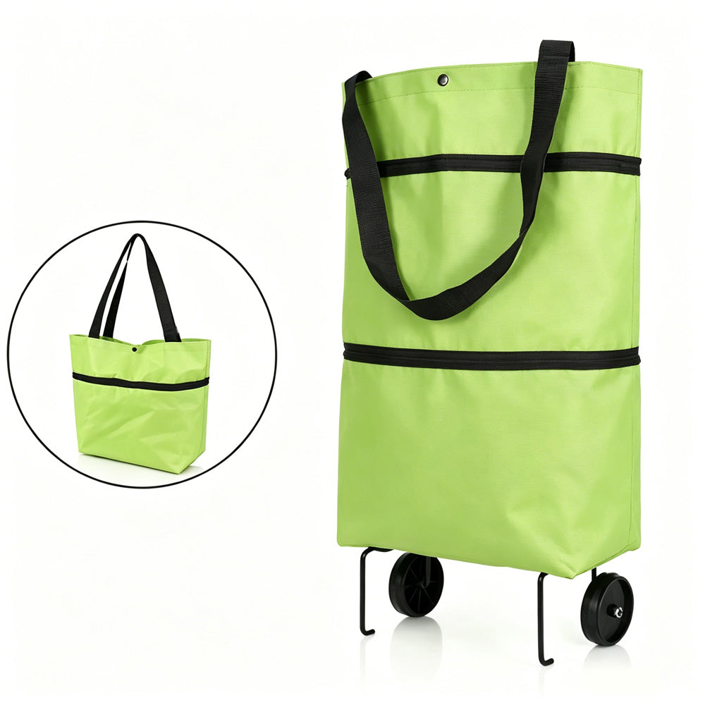 ⭐⭐MAVONIQUECOSH®🔥 2-in-1 Convertible Grocery Bag & Rolling Shopping Cart