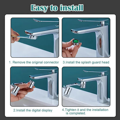 BVJ®1080° Universal Faucet Aerator - Dual Mode & All-Angle Control
