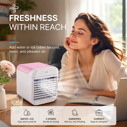Portable 2-in-1 Desk Air Cooler & Humidifier❄️
