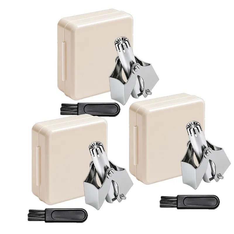 🔥 [50% OFF TODAY] Precision Stainless Steel Manual Nose & Ear Hair Trimmer — Pain-Free Battery-Free Grooming ✂️✨ (JG)