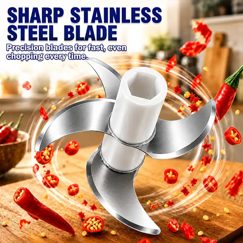 💕Hot sale 49% OFF⚡ Mini Electric Food Shredder – Portable USB Meat Grinder & Garlic Chopper