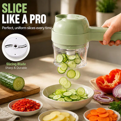 🔥 [BUY 2 GET 1 FREE] 5-in-1 Handheld Electric Vegetable Cutter & Garlic Mincer Set ⚡🥦 (JG)