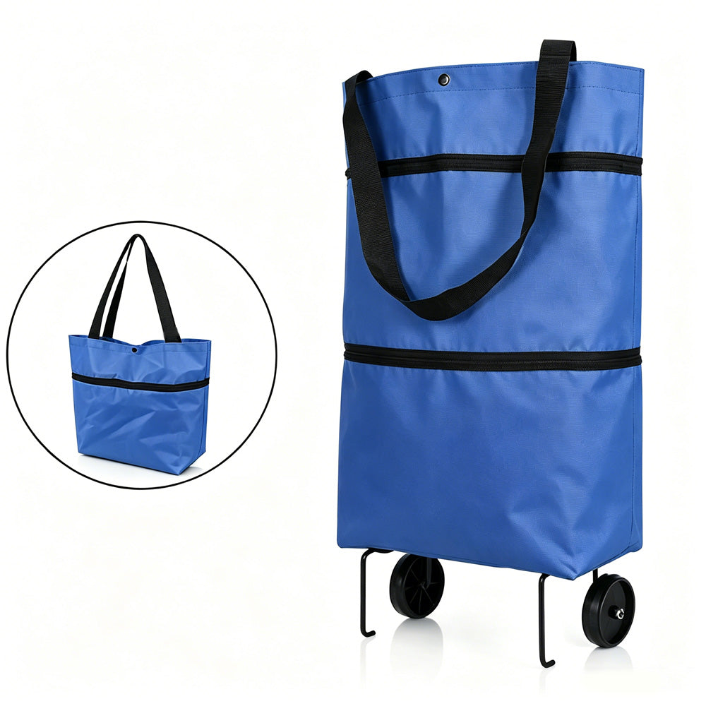🔥LAST DAY SALE 50% OFF⏰MAVONIQUECOSH®🔥 2-in-1 Convertible Grocery Bag & Rolling Shopping Cart