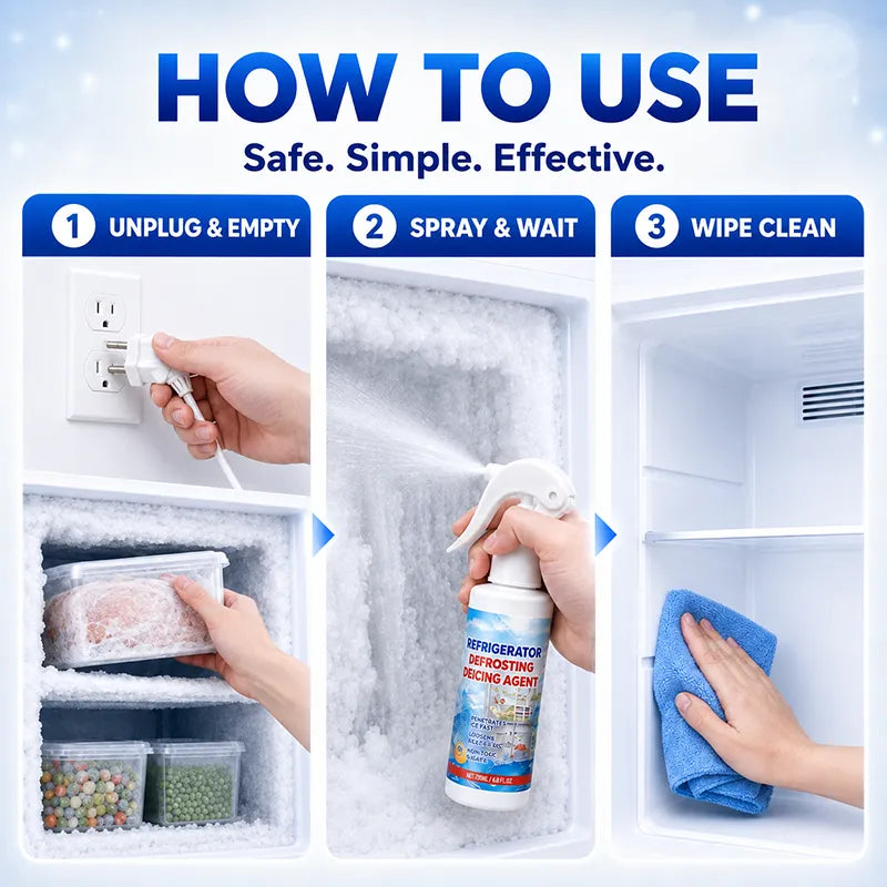 Ice Melting Spray - Safe and gentle & Fast defrosting