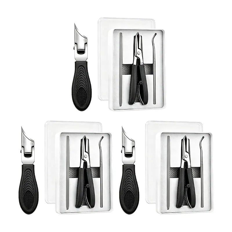 Buy 3 GET 2 FREE🎁Eagle Beak Angled Nail Clippers 3-Piece Set (With Nail Lifter & File) — Podiatrist-Grade Thick & Ingrown Toenail Trimmer 🦶✂️
