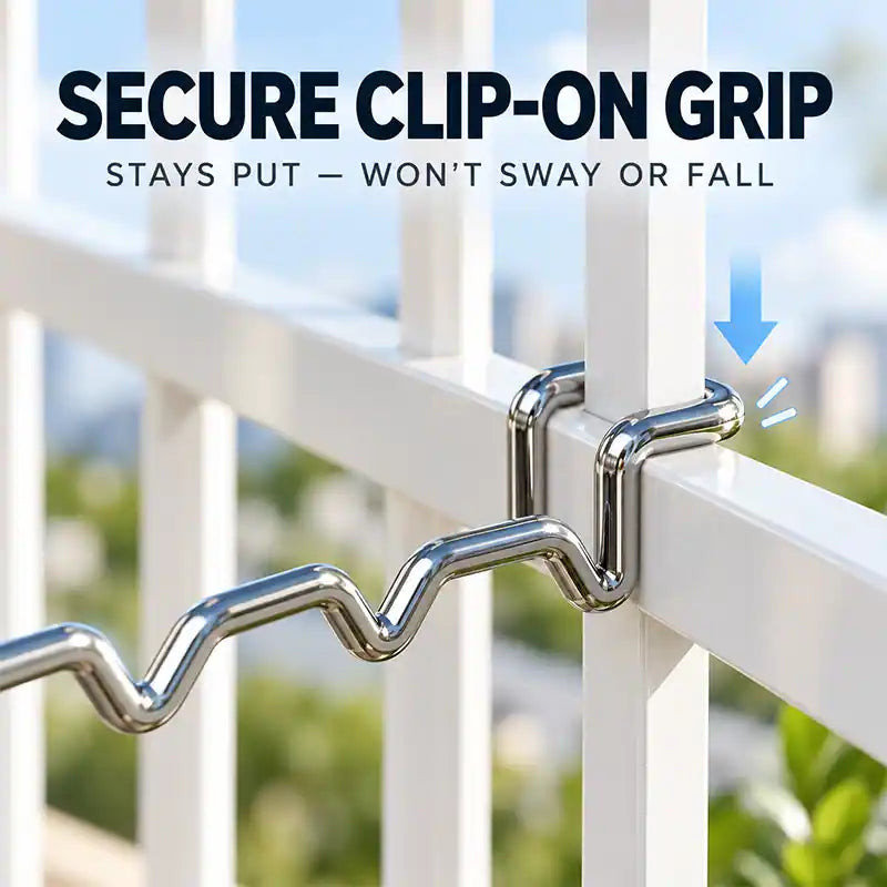 🔥[BOGO FREE Today Only] Stainless Steel Instant Hanging Drying Rack — Tool-Free Balcony Space Saver ✨