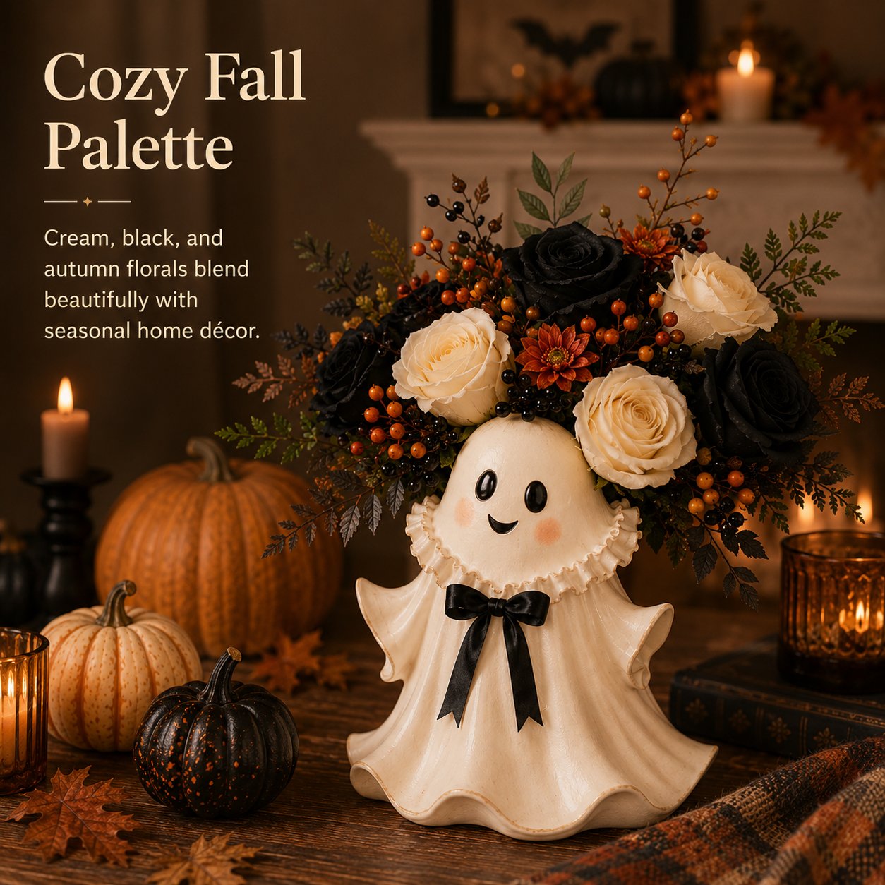 👻 49% OFF Today -Fall Halloween Floral Holde