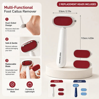 Dual-Sided Foot Callus Remover - Blue-White - 1x Remover | Starter Pack (Save 50%) — $14.95