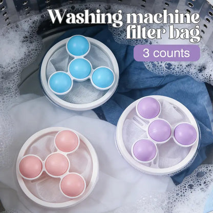 🥳2026 HOT SALE🎁💞50K+ SOLD!🧺🧼BVJ® Floating Lint Mesh Bag – Catches hair & lint, reusable, protects washing machine & drain. 🚿✨