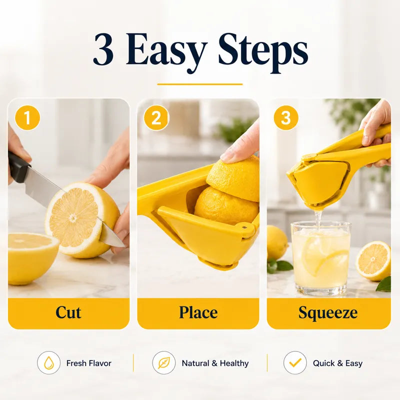 ⭐Universal Fruit Press & Squeezer, ✨Food-Grade PP (BPA-Free), ✅Dishwasher Safe